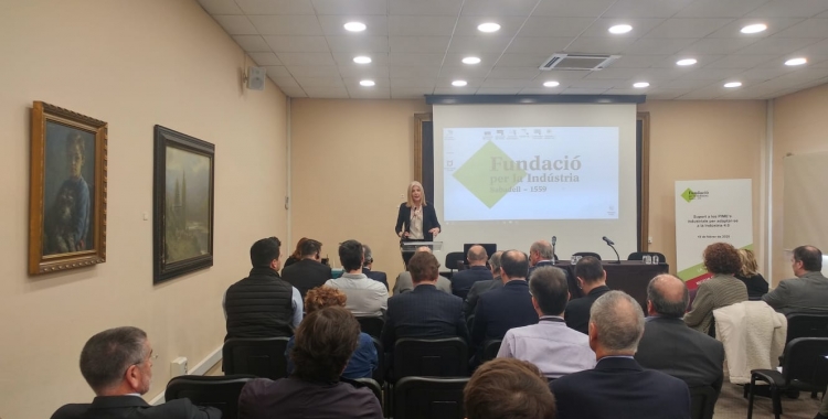 Matilde Villaroya, Directora General d'Indústria, ha donat la benvinguda als participants de la jornada | Ràdio Sabadell